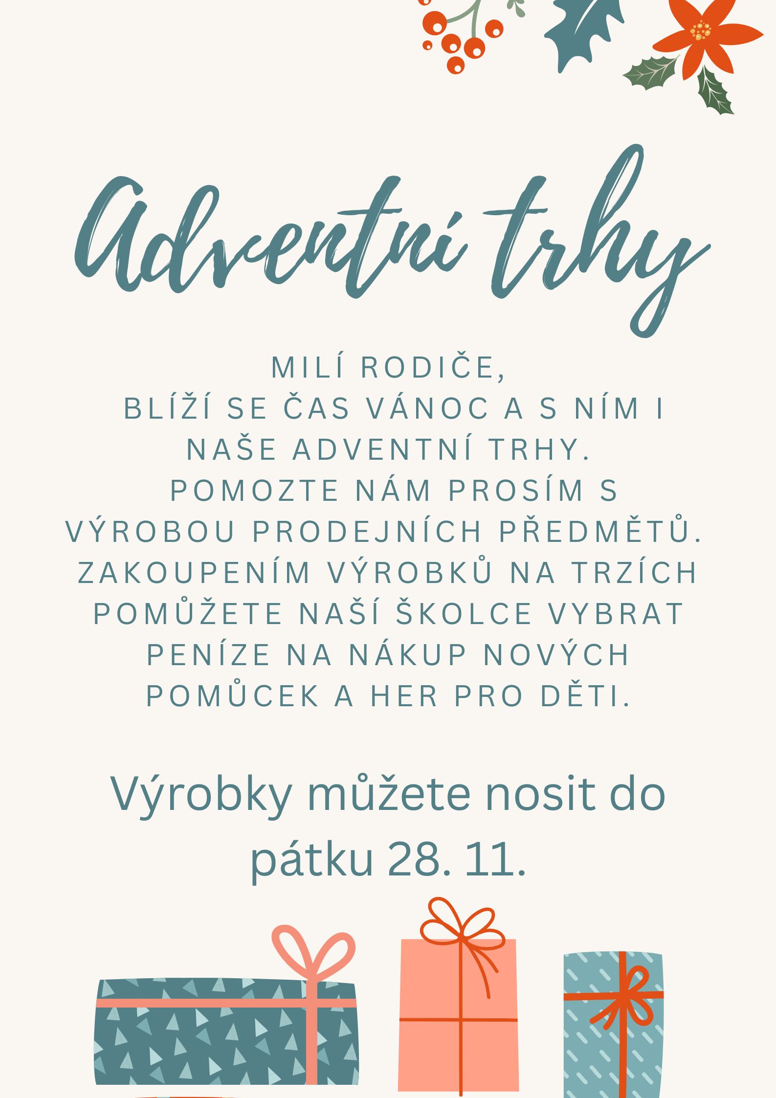 Merry Christmas Pastel Colours Design Poster