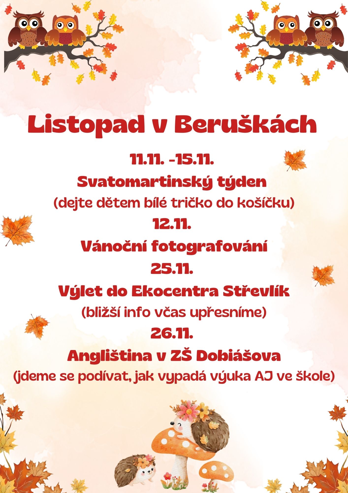 Berusky listopad 2024